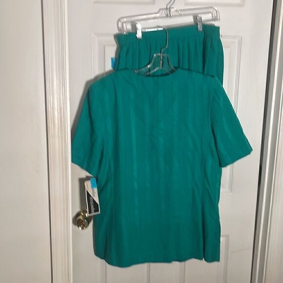 Starshine Sunshine 2PC Green Pleated Skirt Set NWT Vintage - Picture 2 of 7